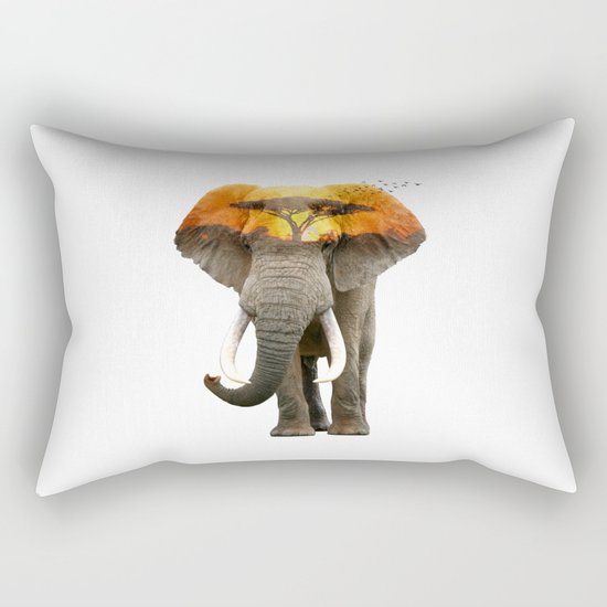 Elephant Rectangular Pillow