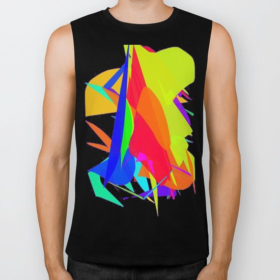 Colourful shapes Biker Tank