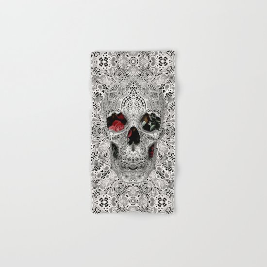 Lace Skull Light Hand & Bath Towel
