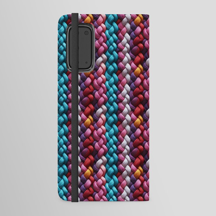Colorful braided yarn design Android Wallet Case