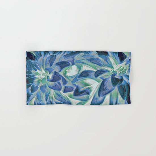 Midnight Floral Abstract Hand & Bath Towel