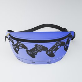 VideoGames Time Line joystick 04 Fanny Pack