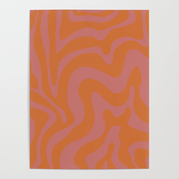 24 Abstract Swirl Shapes 220711 Valourine Digital Design Poster