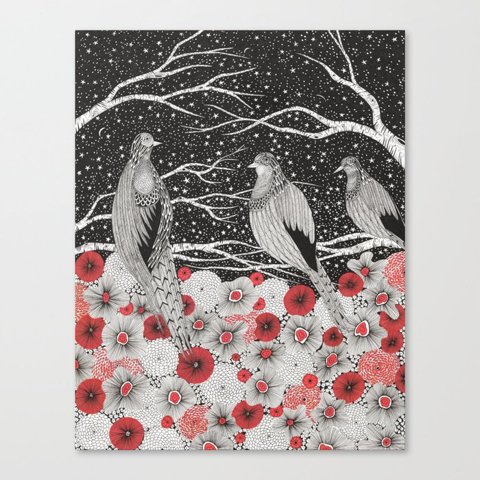 Three Birds Canvas Print