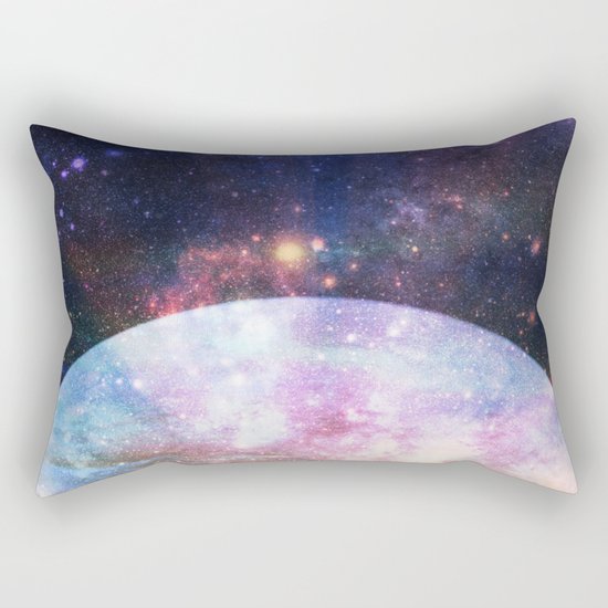 Mystic Lake : Fantasy Moon Landscape Rectangular Pillow