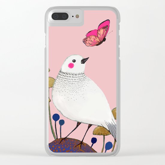 pink wall Clear iPhone Case
