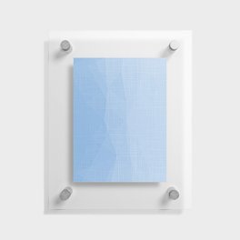 A Touch Of Indigo Soft Geometric Minimalist Floating Acrylic Print