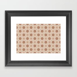 Medina Morocco tile pattern. Digital Illustration background Framed Art Print