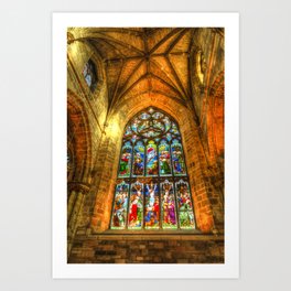 Cathedral Stained Glass Window Art Print