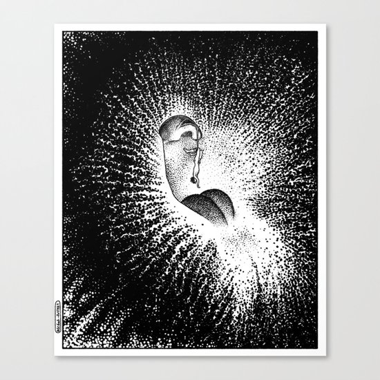 asc 607 - La grande inassouvie (The hanging man orchid) Canvas Print