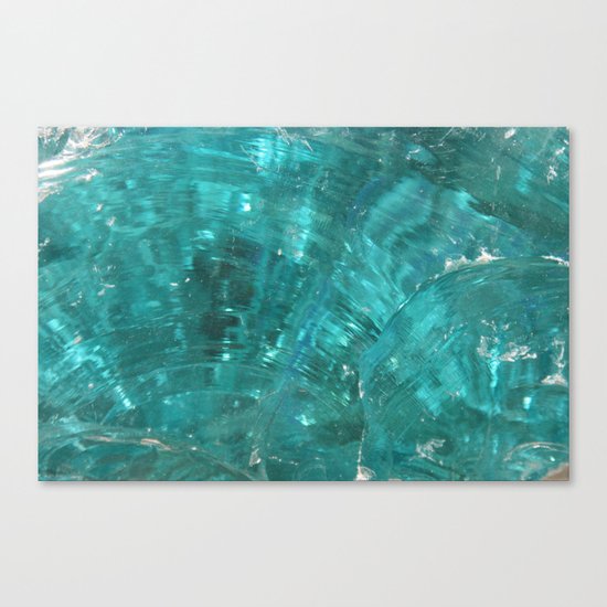 Blue glass Canvas Print