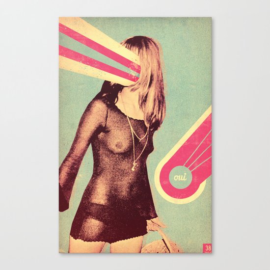 Oui Canvas Print