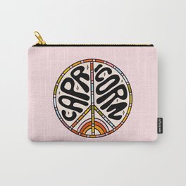 Capricorn Peace Sign Carry-All Pouch