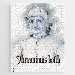 Jacques Le Boucq "Portrait of Hieronymus Bosch"(c. 1550) watercolor Jigsaw Puzzle