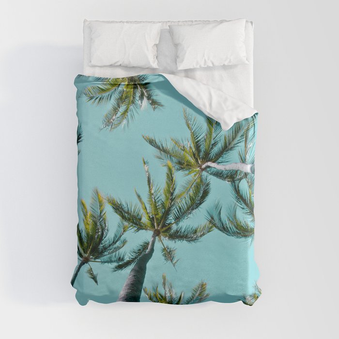 Kamaole Coconut Palms Hawaii Duvet Cover