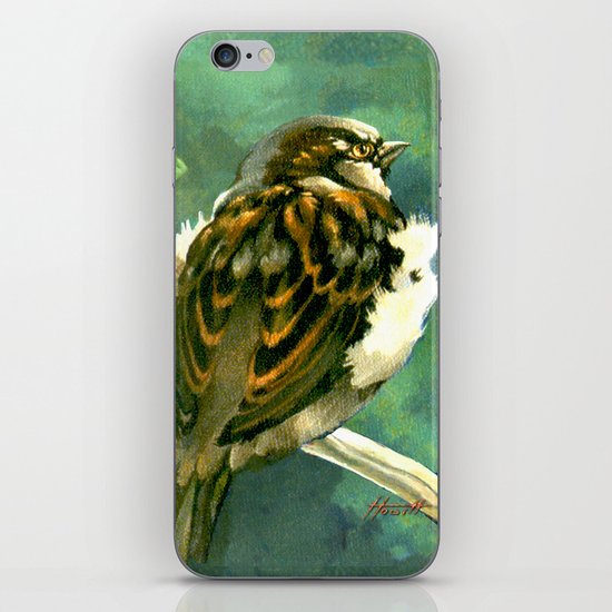 Sparrow in Puriri Tree iPhone & iPod Skin
