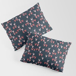Valentine Day Hearts All Over Pillow Sham