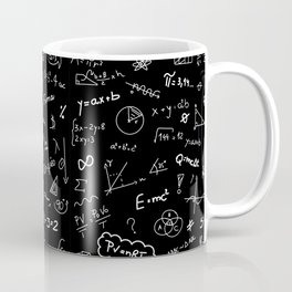 Mathematics nerdy in black Mug