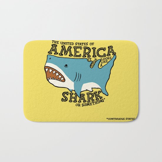 America… it kinda looks like a shark or something Bath Mat