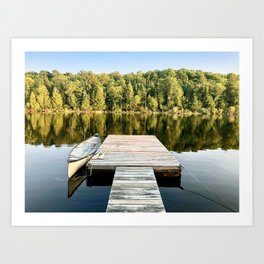 Dock on the Lake Art Print