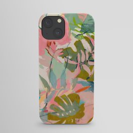 tropical home jungle abstract iPhone Case