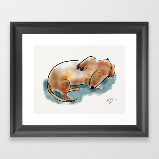 Dachshund Framed Art Print