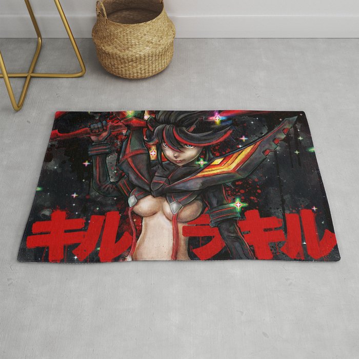 Kill La Kill Ryuko Senketsu Tribute Rug By Jollyappleskull