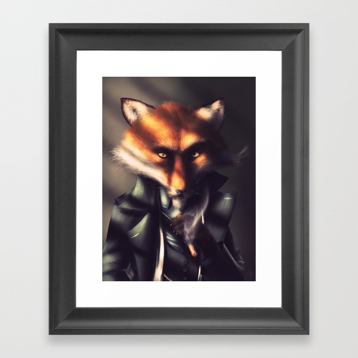 Country Club Collection #5 - I'm a Patient Fox Framed Art Print