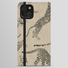 tan leopard pattern iPhone Wallet Case