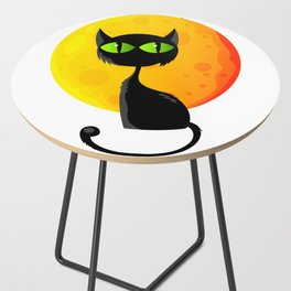 Gift halloween black cat Side Table