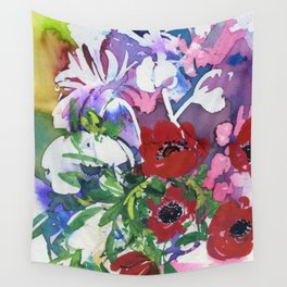 in shadow: anemone Wall Tapestry