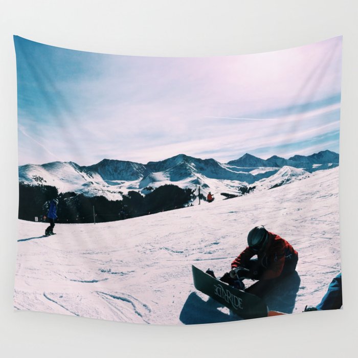 COLORADO SNOWBOARDERS Wall Tapestry