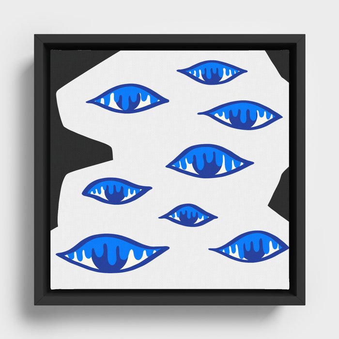 The crying eyes 3 Framed Canvas