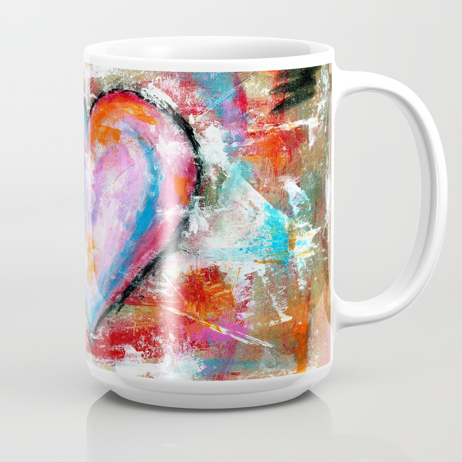 Reckless Heart Abstract Painting Coffee Mug By Itaya Society6
