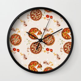 Appetizing pizza Wall Clock