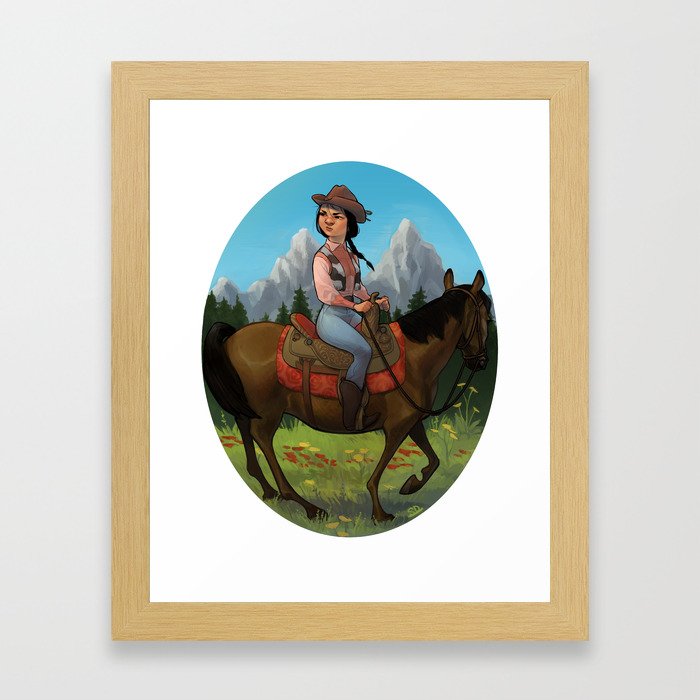 Cowgirl Framed Art Print