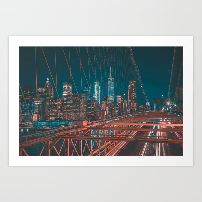 New York Night Sky Art Print