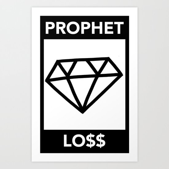 P&Ls: Diamond Black Art Print