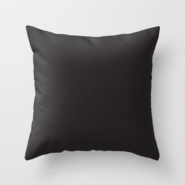Black Color Throw Pillow