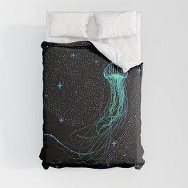 Starry jellyfish - Colored Comforter