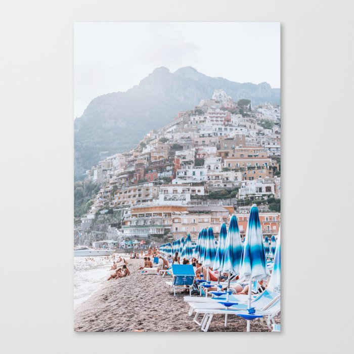 Marina Grande beach in Positano, Italy Canvas Print