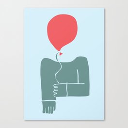 Balloon Man (Colour) Canvas Print