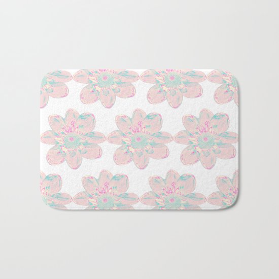 Flower Pattern #4 Bath Mat