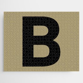 Letter B (Black & Sand) Jigsaw Puzzle