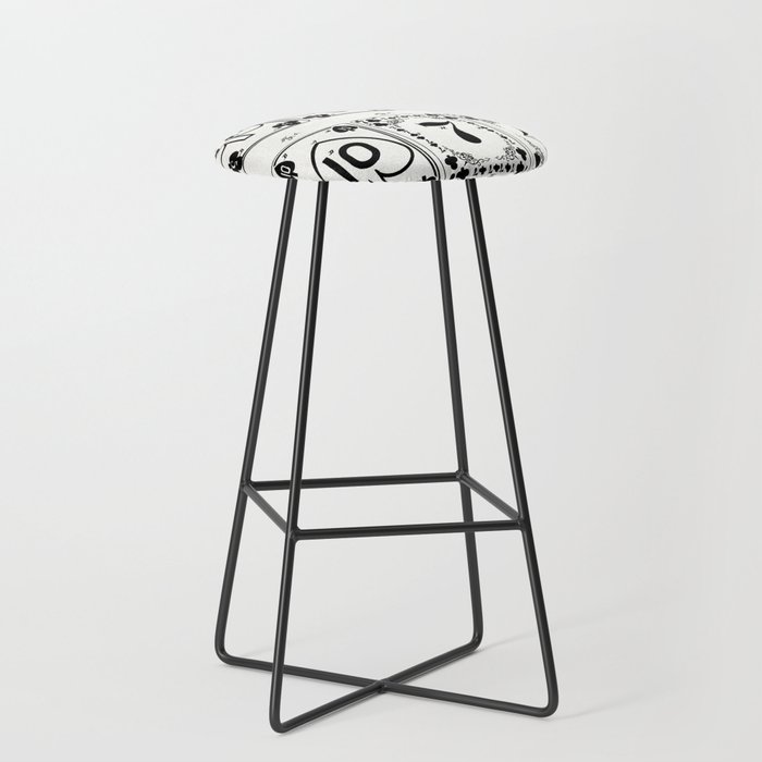 Playing cards old patent Bar Stool