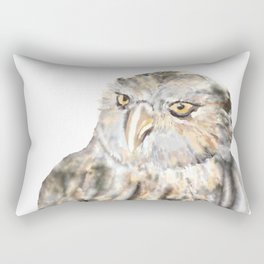 Burrowing Owl watercolor art Rectangular Pillow