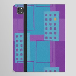 Abstract skyscrapers in the form of a seamless pattern iPad Folio Case