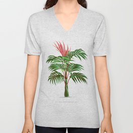 Palm tree V Neck T Shirt