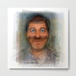 H Jon Benjamin Portrait Metal Print | H, Archerportrait, Archerart, Sterling, Bobbelcher, John, Jon, Burgers, Bob, Bobportrait 