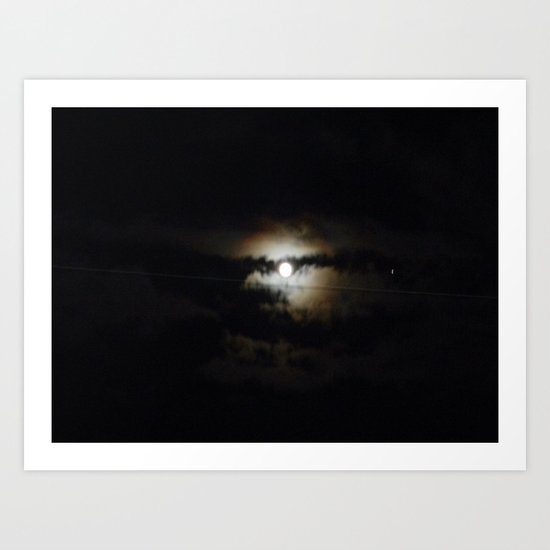 creepy night Art Print